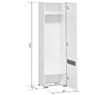 Шкаф Ацтека SZF1D/21/6 белый | изображение 1