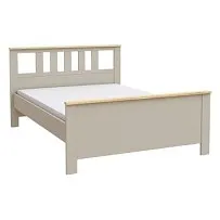 САГА кровать двойная 140х200 кашемир/ясень