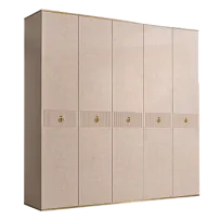 Шкаф 5-ти дверный Римини СОЛО (Латте/Золото) РМШ2/5(s)