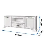 Тумба Тиффани RTV 1V2D1S вудлайн кремовый | изображение 2