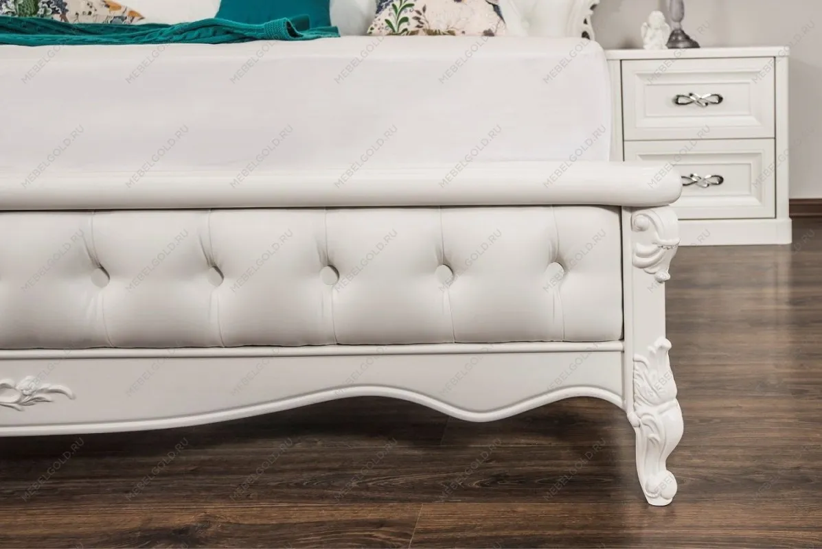 Кровать Мишель 160х200 см с подъёмным механизмом белый матовый | изображение 6