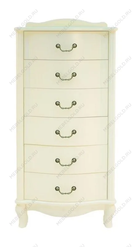 Комод Джульетта узкий 6 ящ. (дуб шампань) | изображение 1