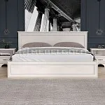 Кровать Тиффани 180 с подъемным механизмом вудлайн кремовый | изображение 1