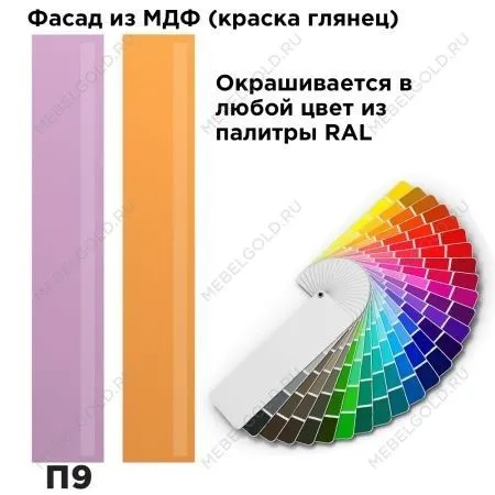 Шкаф-пенал Отис МН-039-03 П9 с фасадом МДФ (краска глянец RAL) | изображение 1