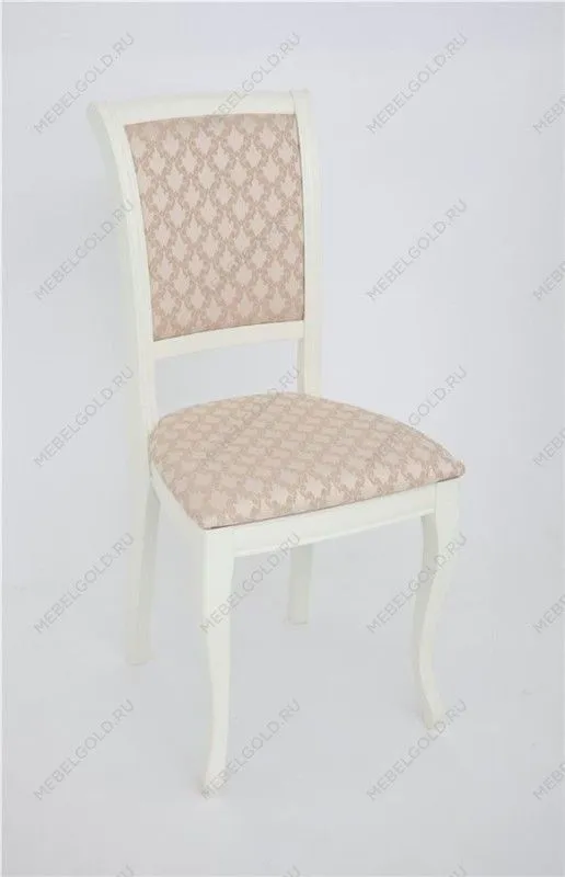 Стул Дионис (эмаль тон 11/ткань Shamberi) слоновая кость