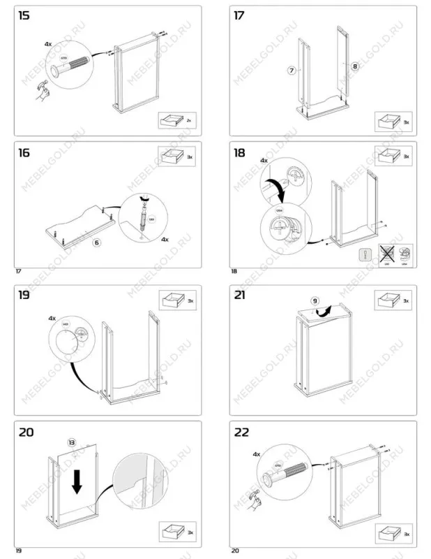 Стол письменный Ингар, 10 ящиков, 140х75х55 см, серо-бирюзовый, столешница дуб беленый | изображение 23