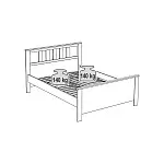 Центральный склад - Кровать двуспальная Сага, 140х200 см, темно-бирюзовая | изображение 11