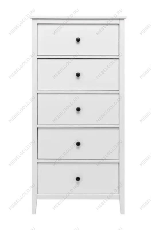 Комод Хитроу (5 ящ) (белый) | изображение 1