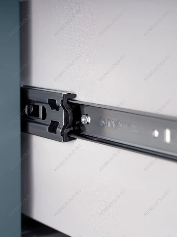 Тумба Сага, 2 ящика, 91х42х63 см, темно-бирюзовая/ясень | изображение 4