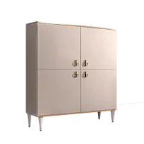 Пенал 4 двери Римини (Латте/Золото) РМП-3