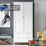 Шкаф Ева (Хельга) SZF2D2S/90 белый | изображение 1