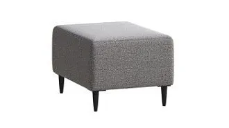 Пуф КИРКАС, 57х36х43 см, серый