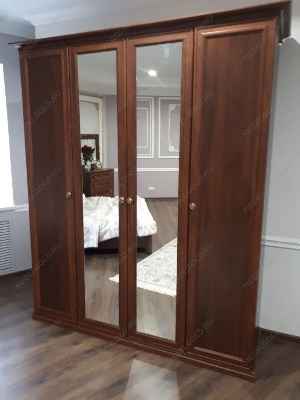 Шкаф Афина 4-дверный (1+2+1) с зеркалом караваджо | изображение 2