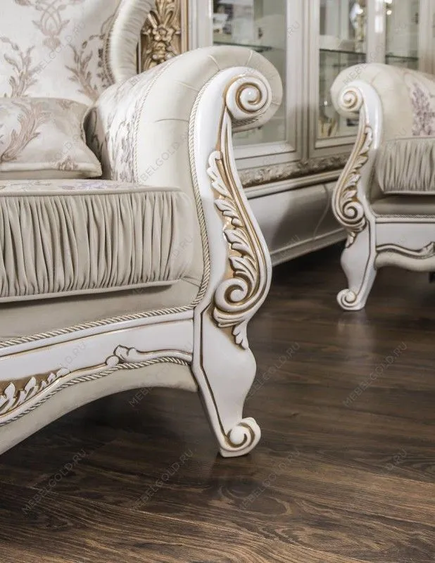 Диван Алсу 3х местный белый глянец | изображение 6