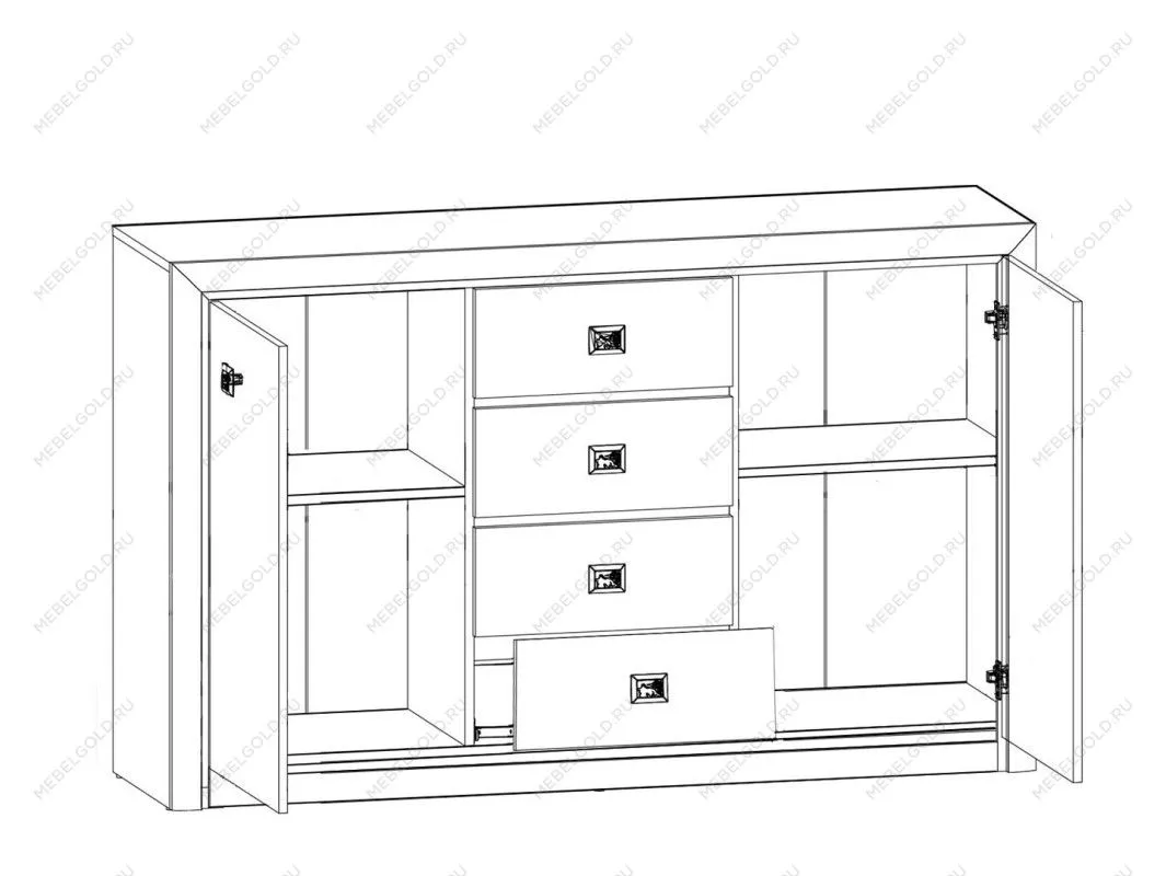 Тумба Коен КОМ2D4S ясень снежный | изображение 1