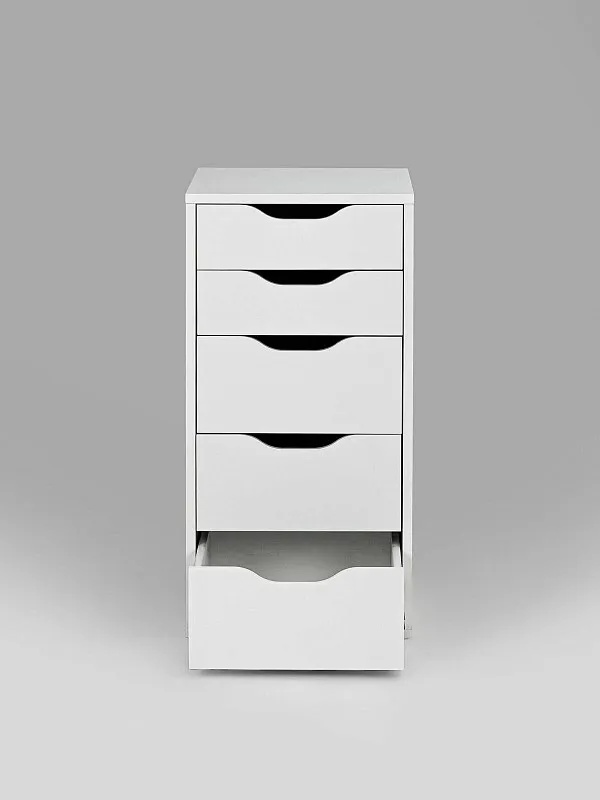 Комод Ингар, 5 ящиков, 36x71x53 см, белый | изображение 13