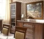 Шкаф с витриной Кентаки REG1W1S каштан - Выставка м. Марьина роща | изображение 4