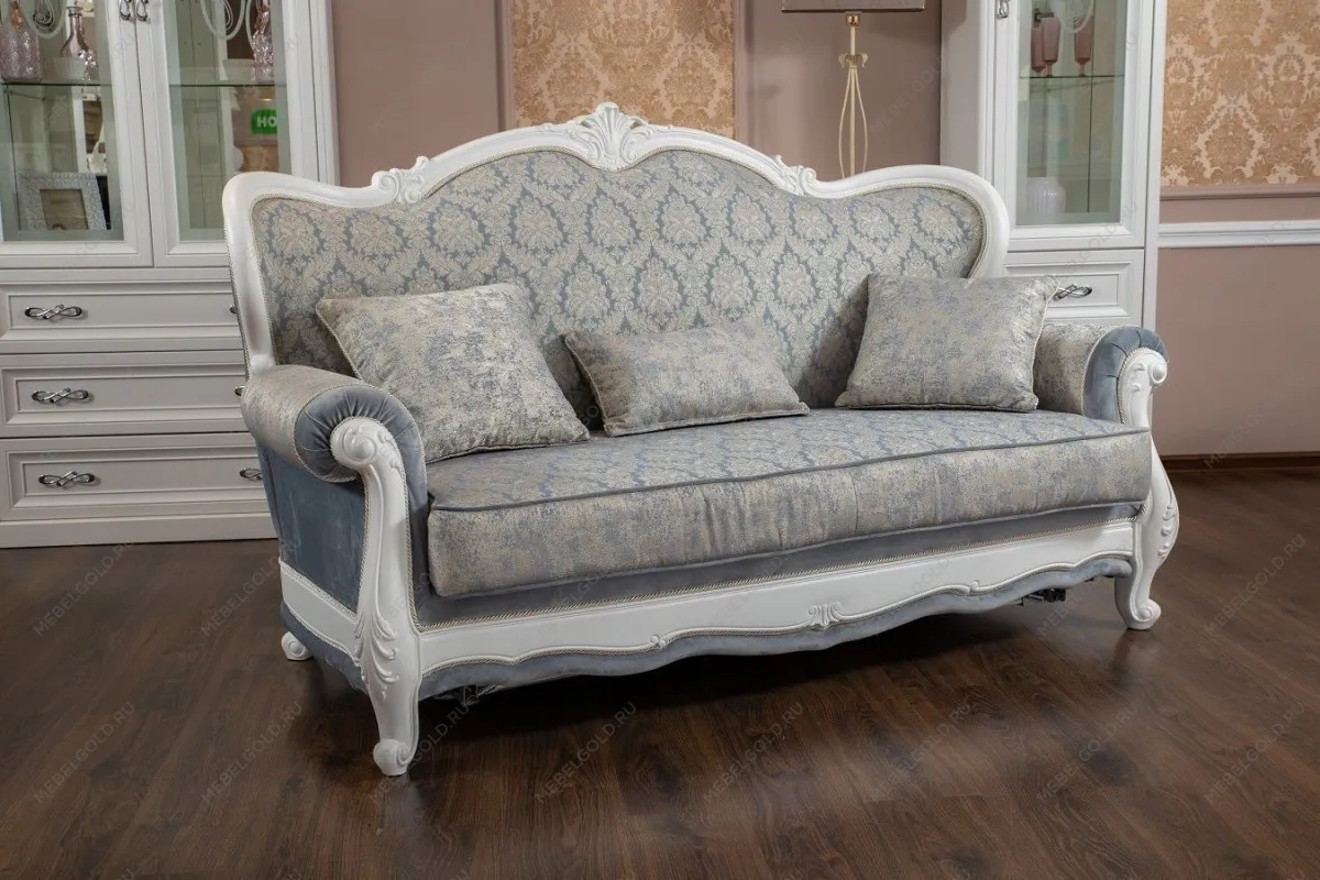 м. Марьина Роща - Диван Мишель 3х местный белый матовый | изображение 4