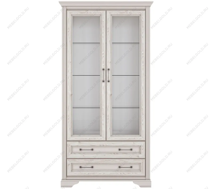 Шкаф-витрина Стилиус REG2W2S (Лиственница сибирская)