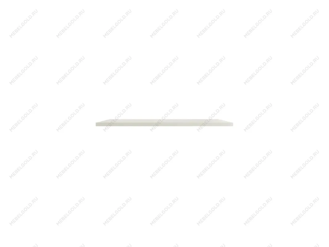 Полка навесная настенная Manhattan за 1 пог.м, без крепежа (Молочный)