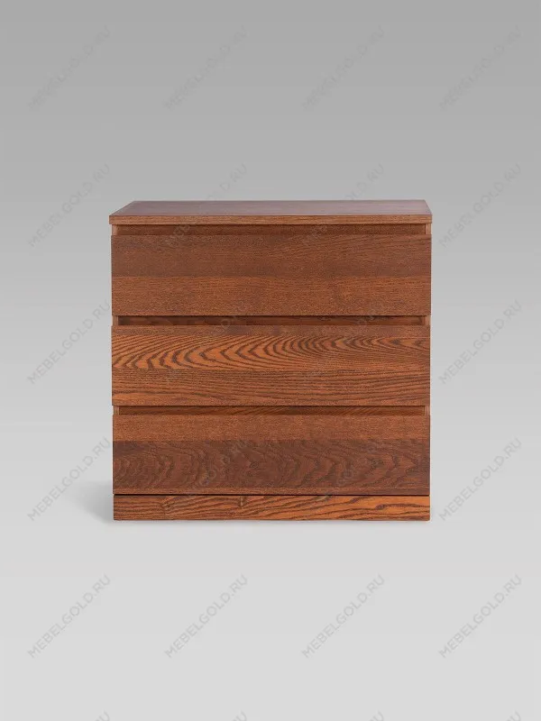 Комод Варма Прайм, 3 ящика, 80х77х48 см, шпон натурального дерева, ясень коричневый | изображение 7