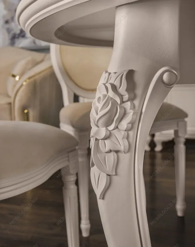 Стол Мокко круглый бежевый | изображение 6