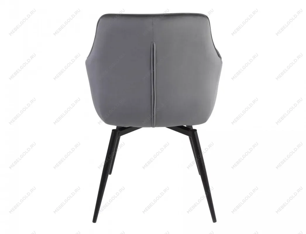 Стул кухонный Signal SERVIO Velvet Bluvel 14 поворотный (серый/черный) | изображение 4