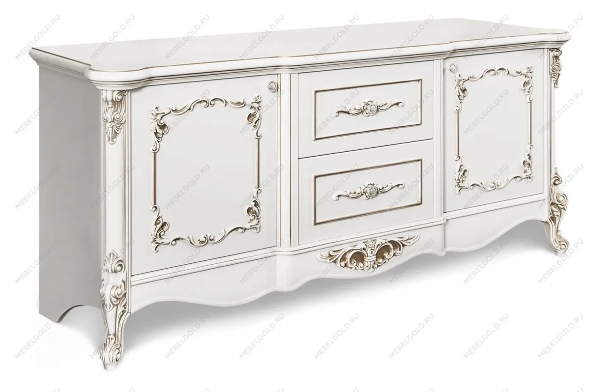 Тумба ТВ Флоренция белый глянец