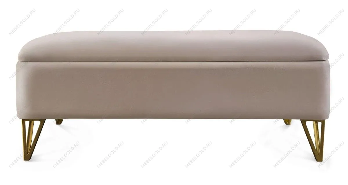 Банкетка Лара бежевый глянец | изображение 1