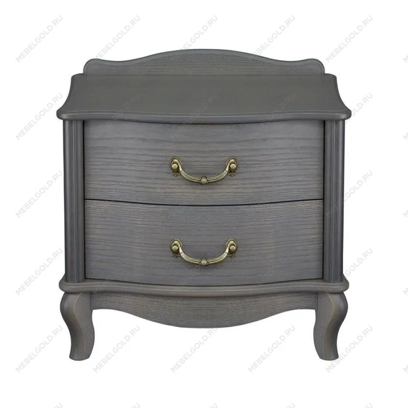 Прикроватная тумбочка Джульетта 2 ящика (Серый ясень) | изображение 1