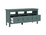 Тумба ТВ Сага, 3 ящика, 131х42х63 см, темно-бирюзовая | изображение 15