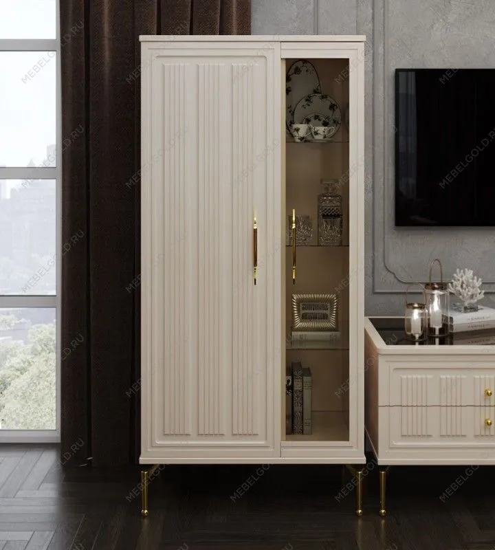 Витрина Замира 2-ств низкая бежевый | изображение 2