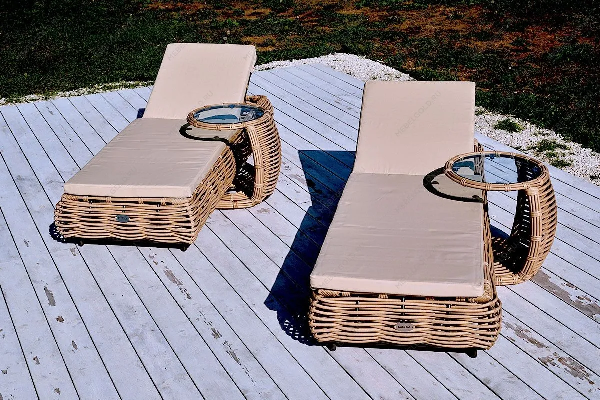 MOKKA MAJORCA Шезлонг, цвет соломенный | изображение 7