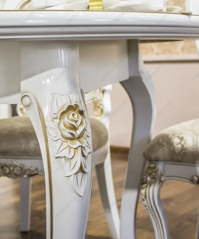 м. Марьина Роща - Стол Натали круглый белый глянец | изображение 6