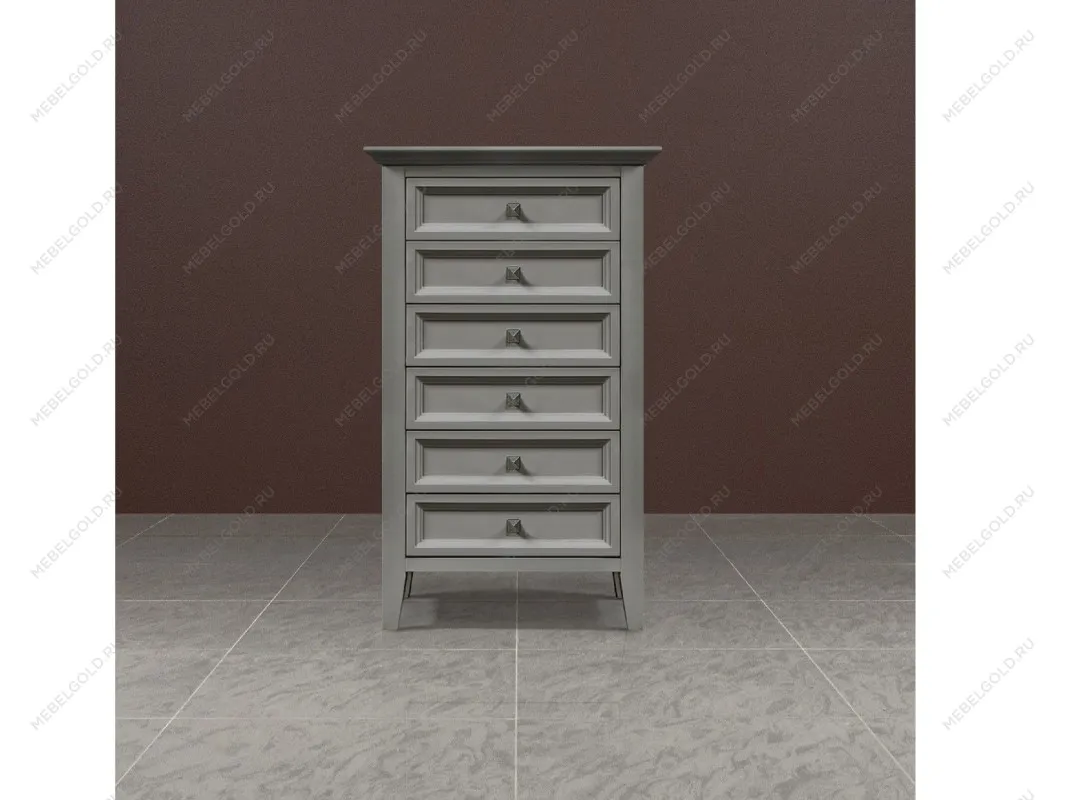 Комод высокий 6 ящиков Manhattan (Серый) | изображение 1