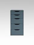 Комод Ингар, 5 ящиков, 36x71x53 см, серо-бирюзовый | изображение 4