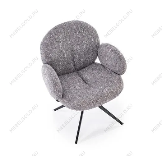 Стул кухонный Halmar K568 поворотный (серый/черный) | изображение 5