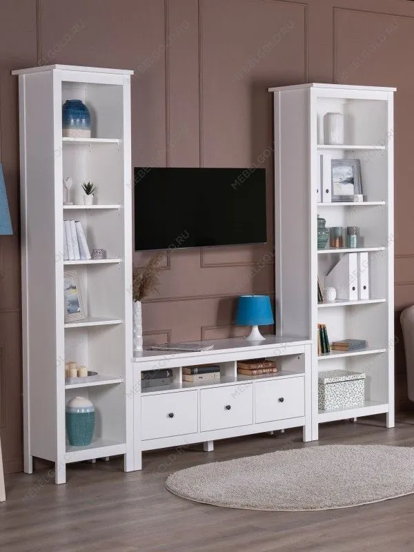 Стеллаж Сага, 70х42х215 см, белый | изображение 5