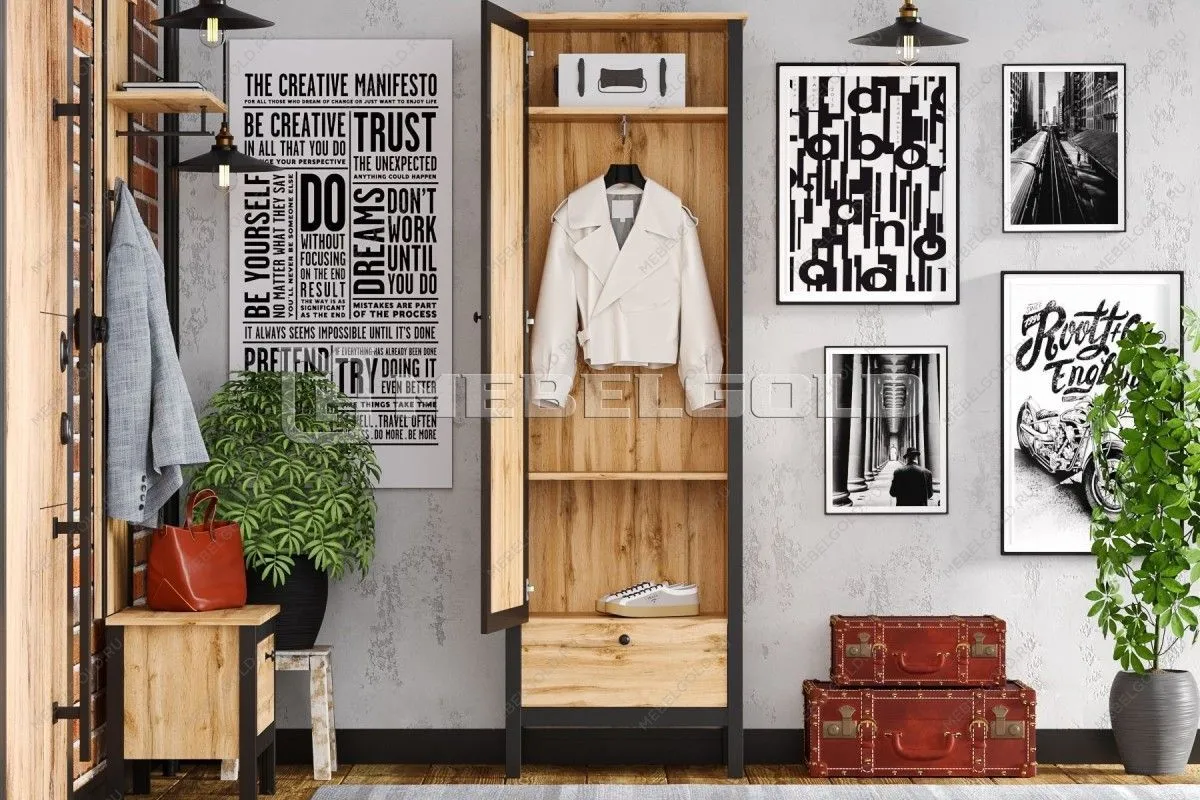 Шкаф Лофт SZF1W1S/60 | изображение 3