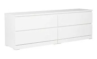 Комод Варма, 4 ящика, горизонтальный, 160х54х40 см, эмаль белая