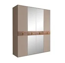 Шкаф 4-х дв. с зеркалами Bogemia Wood Fa (Мокка/Золото) БМШ1/4(Wo)