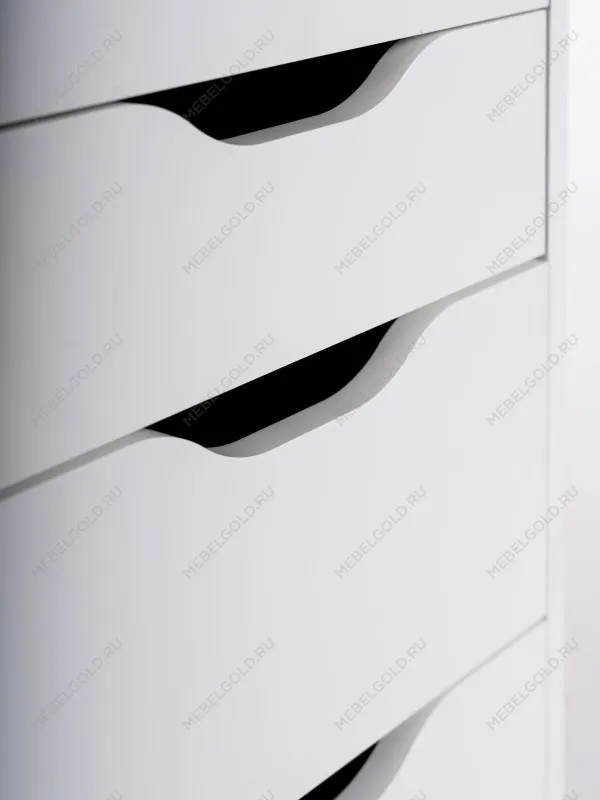 Стол письменный Ингар, 16 ящиков, 140х106х55 см, белый | изображение 12