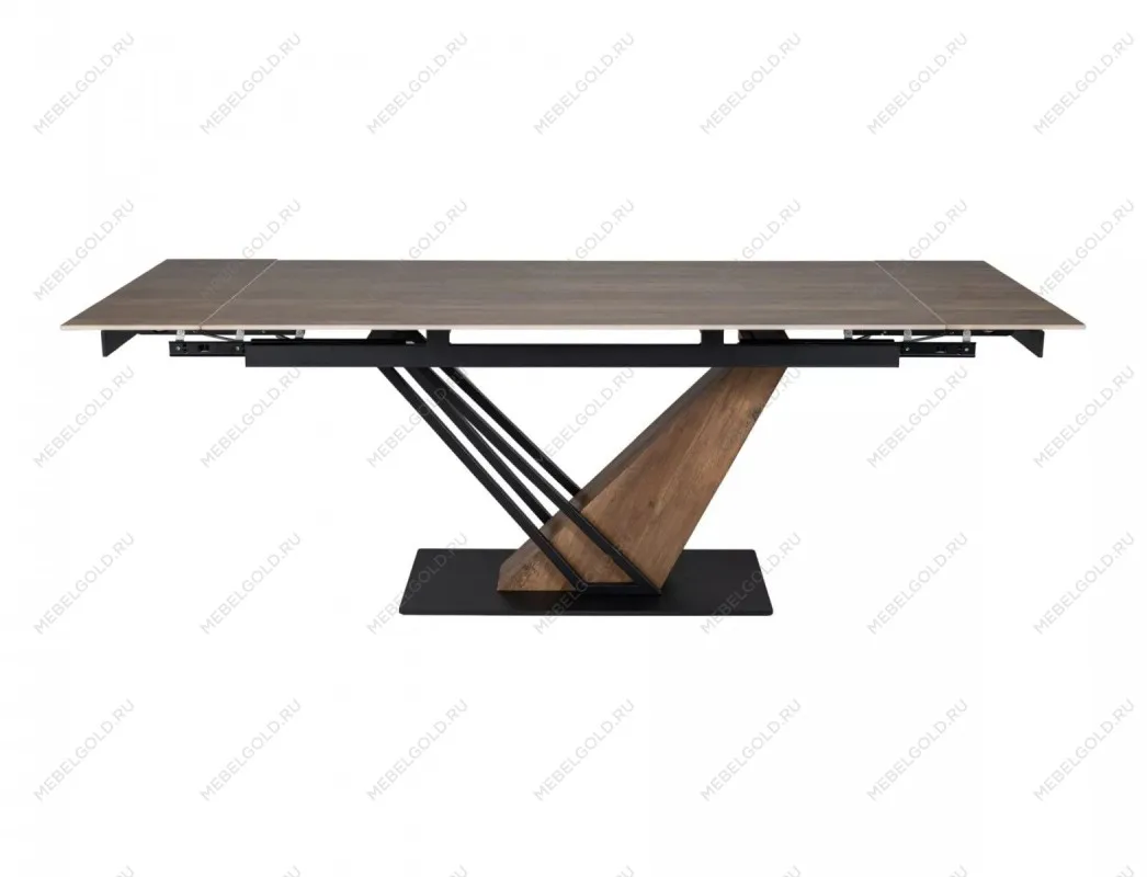 Стол обеденный Signal GENESIS Legno 160 (эффект дерева/дуб/черный) | изображение 3