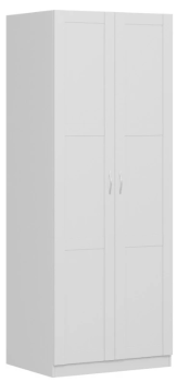Шкаф Пегас, 2 двери сборные, 78х58х202 см, белый
