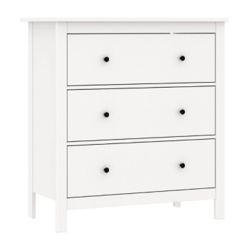 Комод Сага, 3 ящика, 92х100х51 см, белый