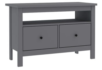 Тумба Сага, 2 ящика, 91х42х63 см, серая