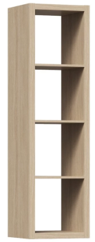 Стеллаж Фора, 4 полки, 147x42х38 см, дуб беленый