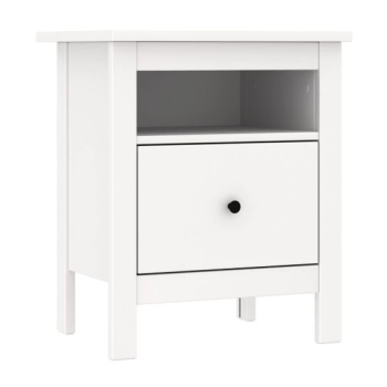 Тумба прикроватная Сага, с доводчиками, 51х41х62 см, белая