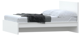 Кровать двуспальная Варма СЭНГ, 140х200 см, эмаль , белая