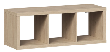 Стеллаж Фора, 3 полки, 112х42х38 см, дуб беленый